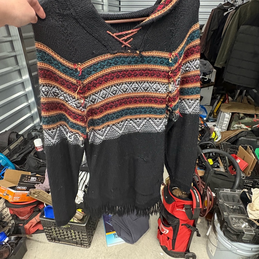 Multicolor Striped Women's Alpaca Sweater